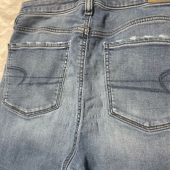 American Eagle Jeans Size 8 Super Stretch Super Hi-Rise Jegging 27" Inseam - Picture 8 of 10